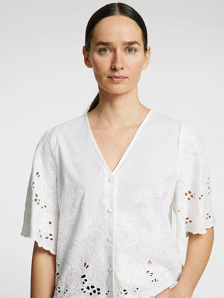 SELECTED FEMME | Bluse SLFDAHLIA BRODERI | Blanc