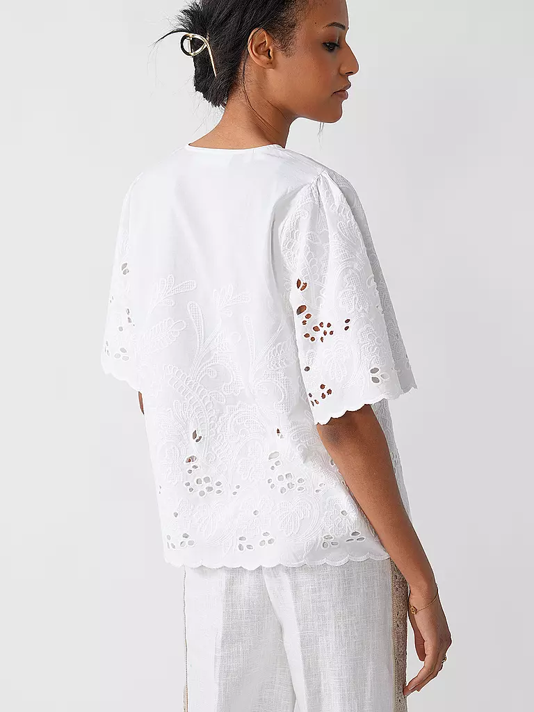 SELECTED FEMME | Bluse SLFDAHLIA BRODERI | Blanc