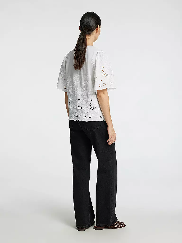 SELECTED FEMME | Bluse SLFDAHLIA BRODERI | Blanc