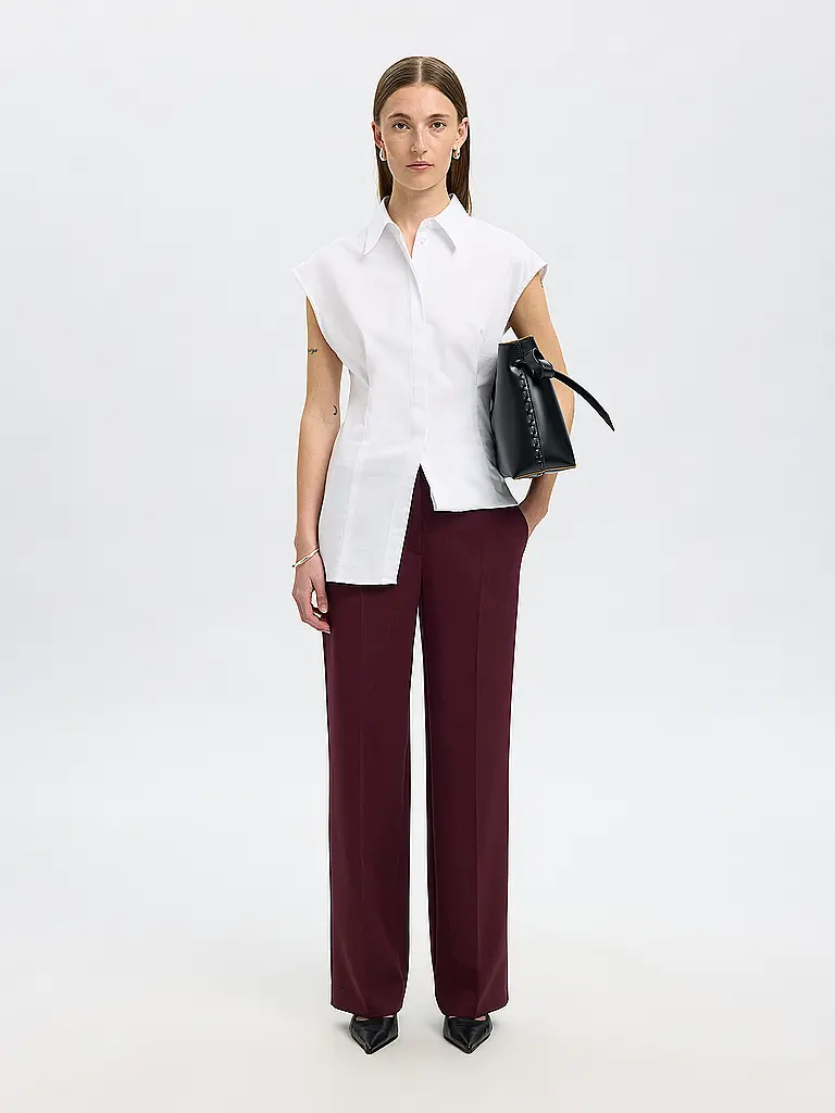 SELECTED FEMME | Businesshose SLFRITA | dunkelrot