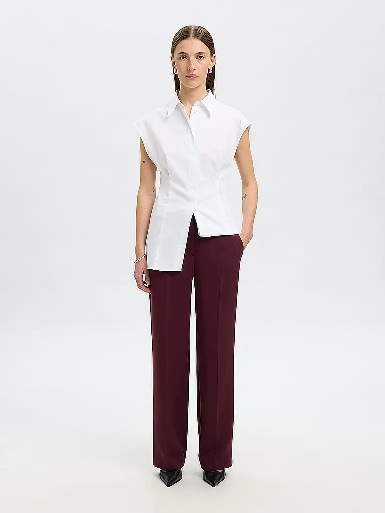 SELECTED FEMME | Businesshose SLFRITA | dunkelrot