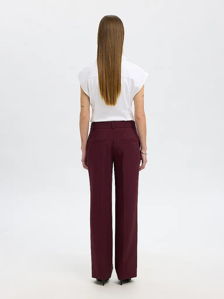 SELECTED FEMME | Businesshose SLFRITA | dunkelrot