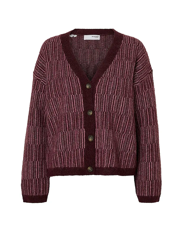 SELECTED FEMME | Cardigan SLFALVA | Rouge foncé