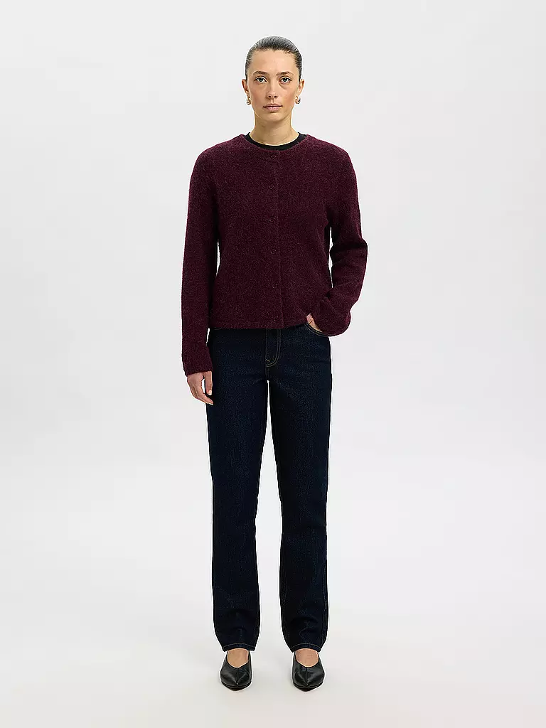 SELECTED FEMME | Cardigan SLFLULU | dunkelrot