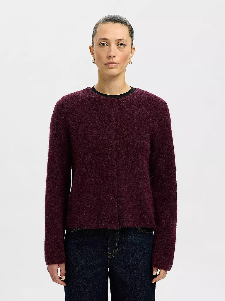 SELECTED FEMME | Cardigan SLFLULU | dunkelrot