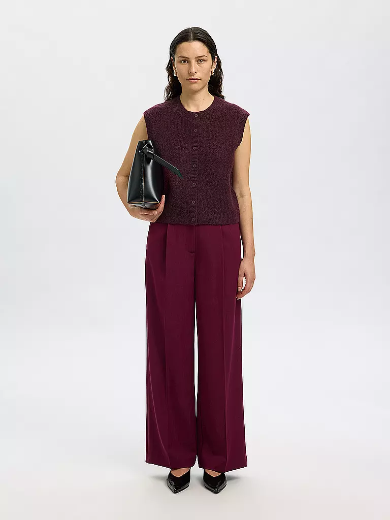 SELECTED FEMME | Gilet SLFLULU | Rouge foncé