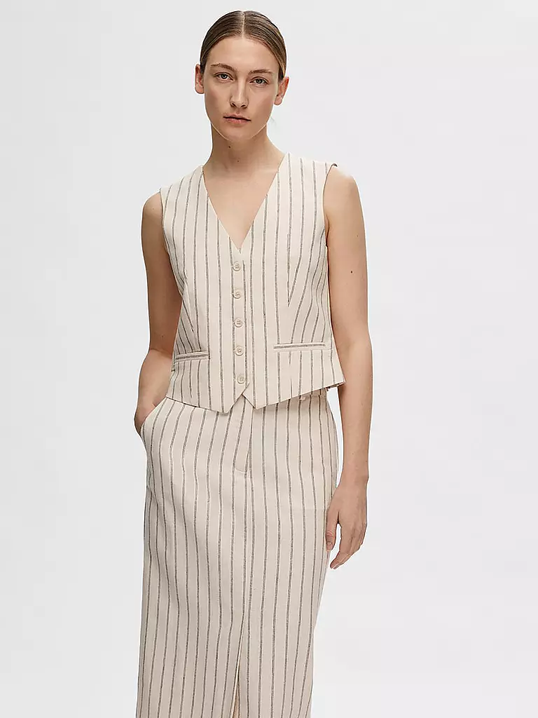 SELECTED FEMME | Gilet SLFTANIA-HILDA | Crème
