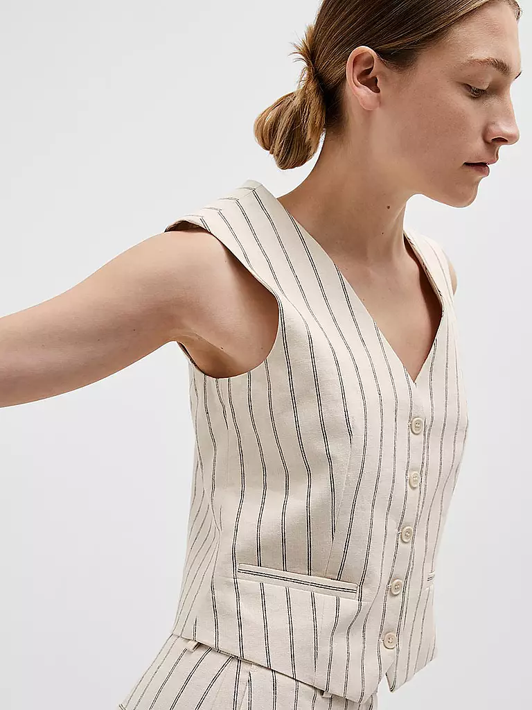 SELECTED FEMME | Gilet SLFTANIA-HILDA | Crème