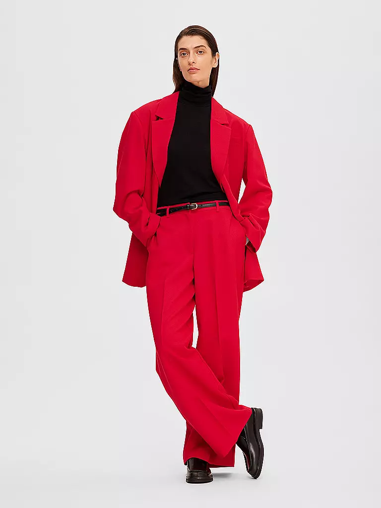SELECTED FEMME | Highwaist Businesshose  SLFELIANA-MAGGIE | Rouge