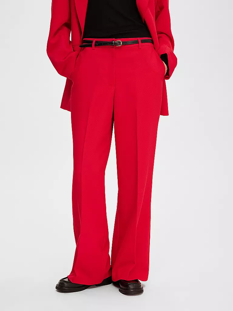 SELECTED FEMME | Highwaist Businesshose  SLFELIANA-MAGGIE | Rouge