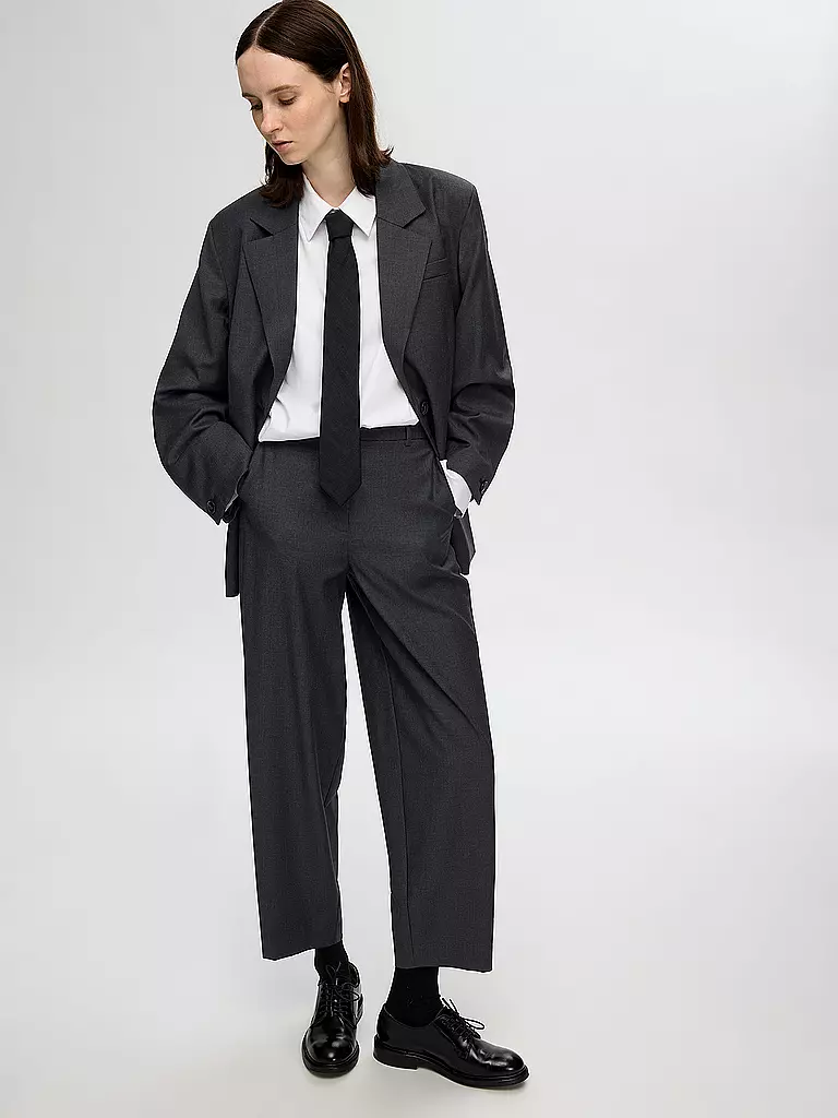SELECTED FEMME | Highwaist Hose SLFLUAH  | Gris