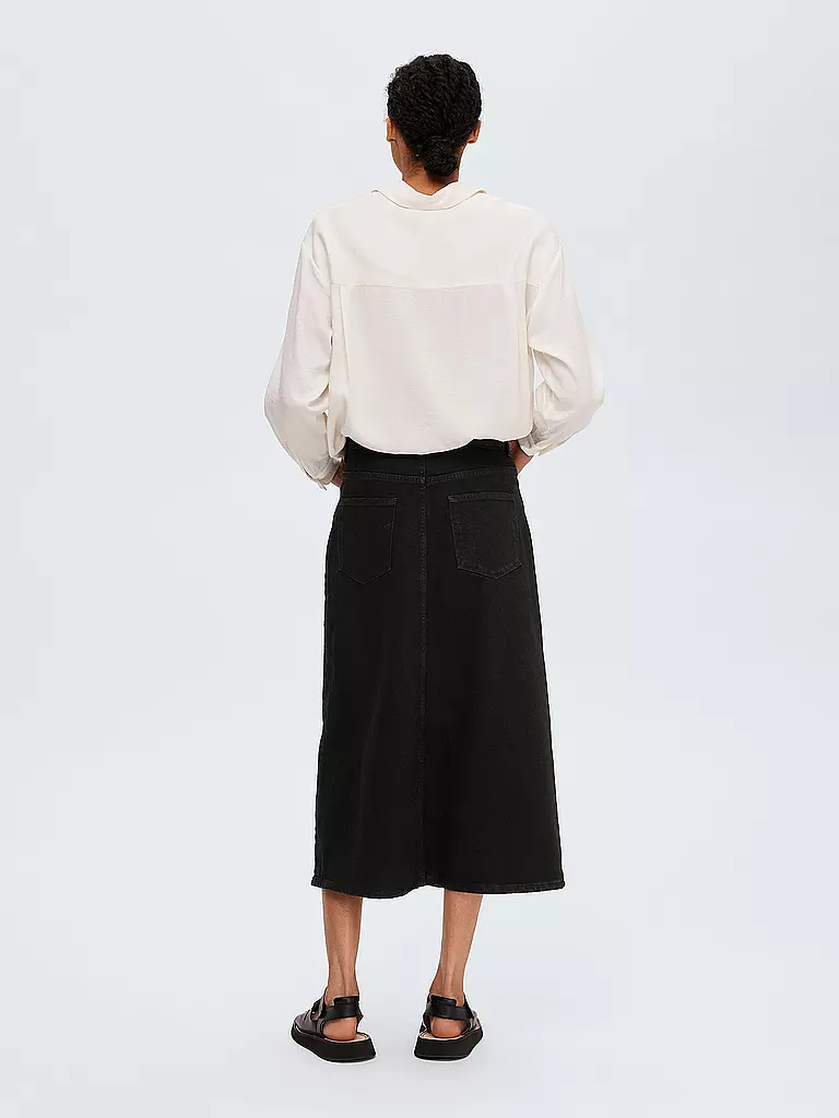 SELECTED FEMME | Jeansrock taille haute SLFKRISTA | 