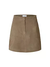 SELECTED FEMME | Jupe en cuir SLFKAYA | Marron