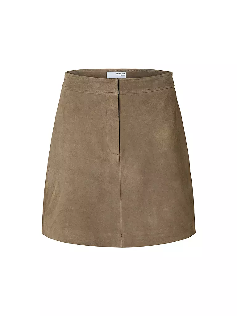 SELECTED FEMME | Jupe en cuir SLFKAYA | braun