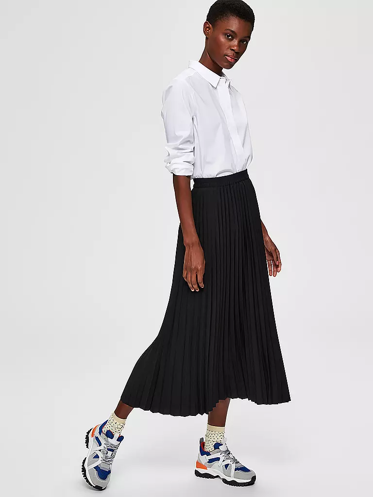 SELECTED FEMME | Jupe plissée | schwarz