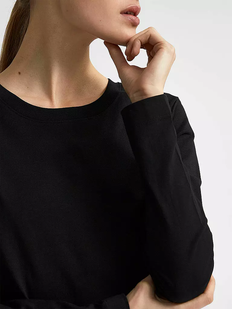 SELECTED FEMME | Langarmshirt " SLFSTANDARD " | Noir