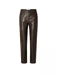 SELECTED FEMME | Lederhose 7/8 SLFMARIE  | Marron