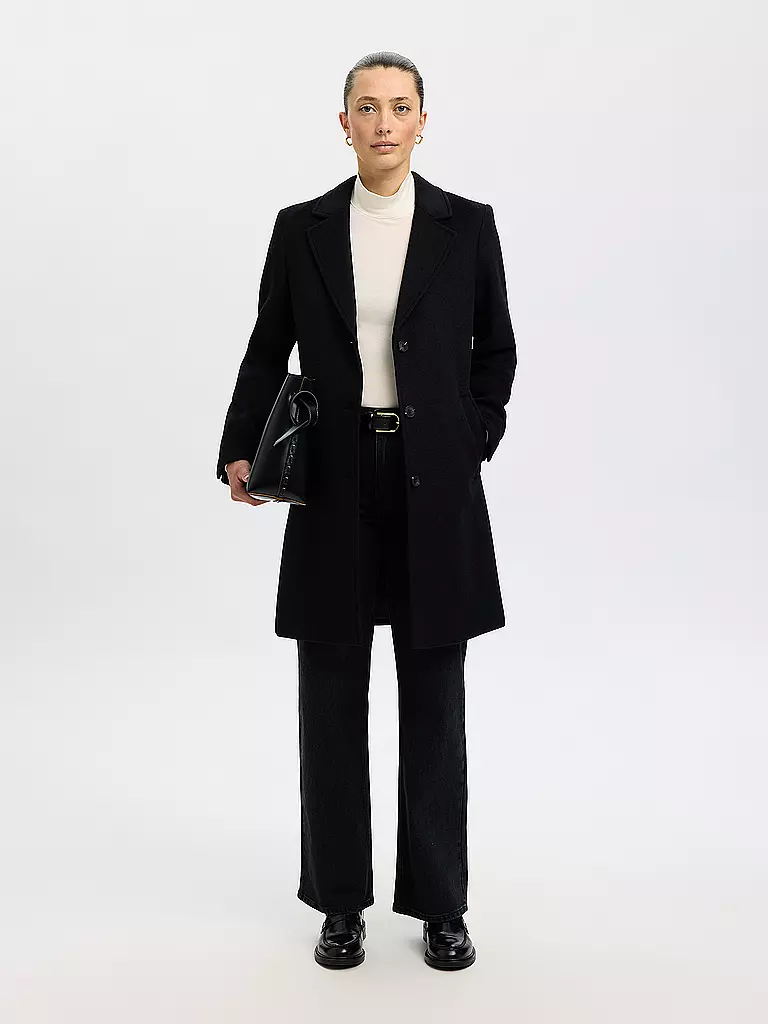 SELECTED FEMME | Manteau en laine SLFSASJA | schwarz