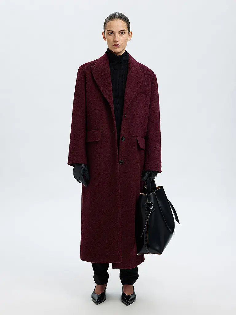 SELECTED FEMME | Manteau en laine | dunkelrot