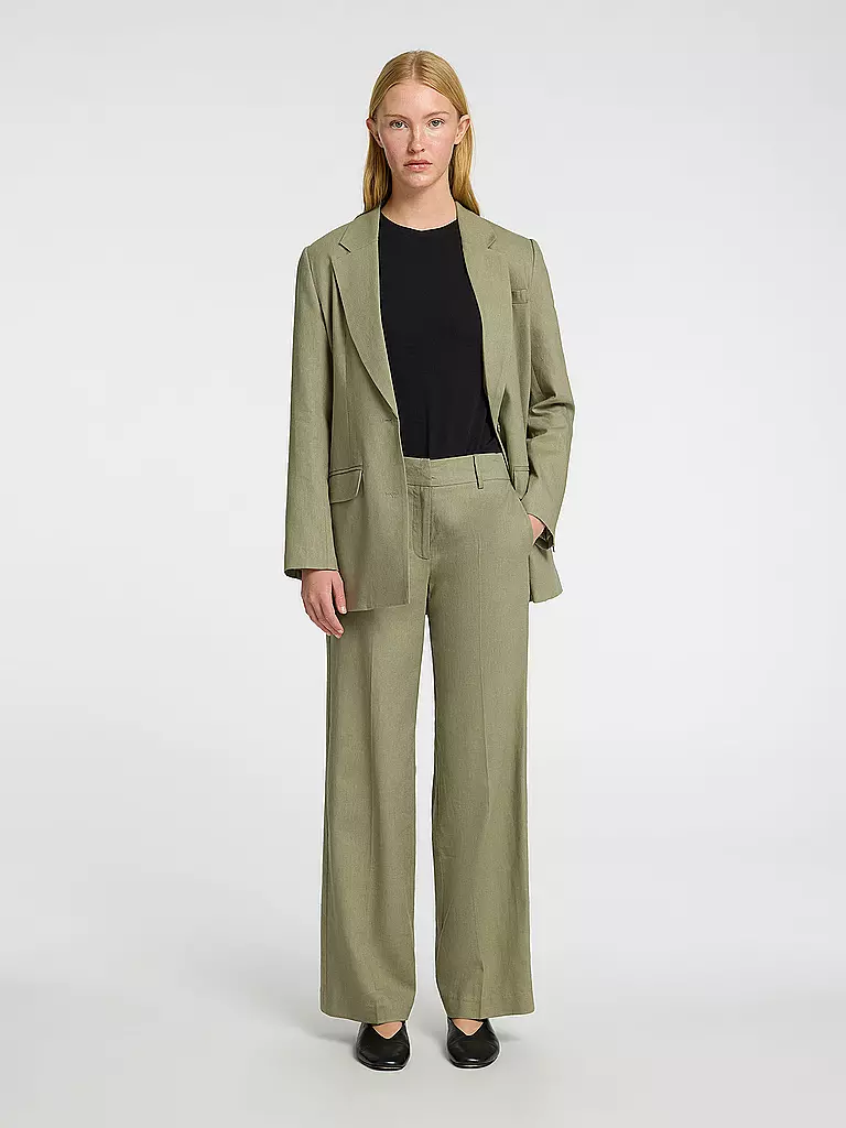 SELECTED FEMME | Pantalon en lin SLFTANIA-RITA | olive
