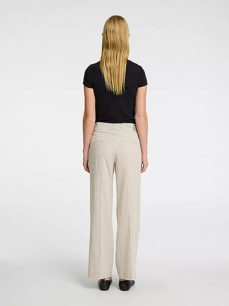 SELECTED FEMME | Pantalon en lin SLFTANIA-RITA | beige
