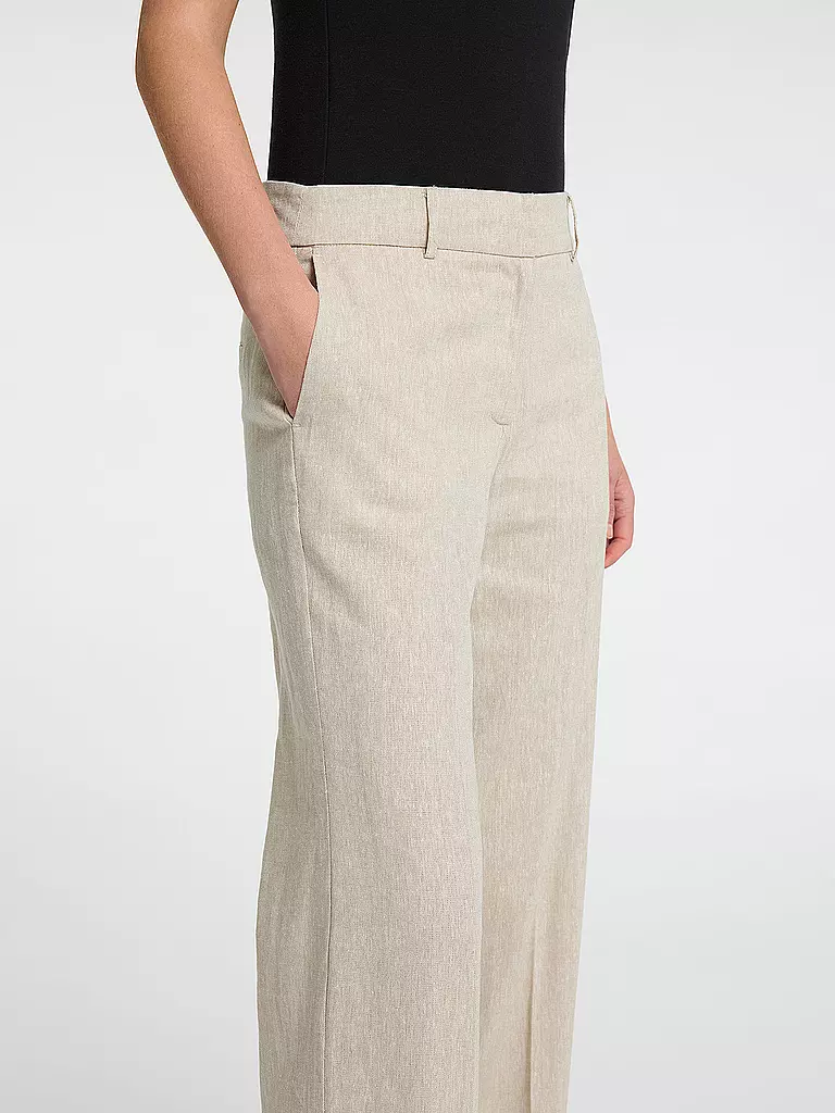 SELECTED FEMME | Pantalon en lin SLFTANIA-RITA | beige