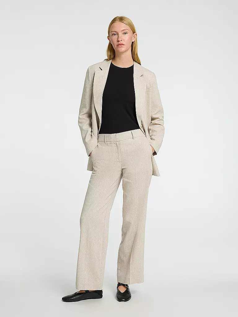 SELECTED FEMME | Pantalon en lin SLFTANIA-RITA | beige