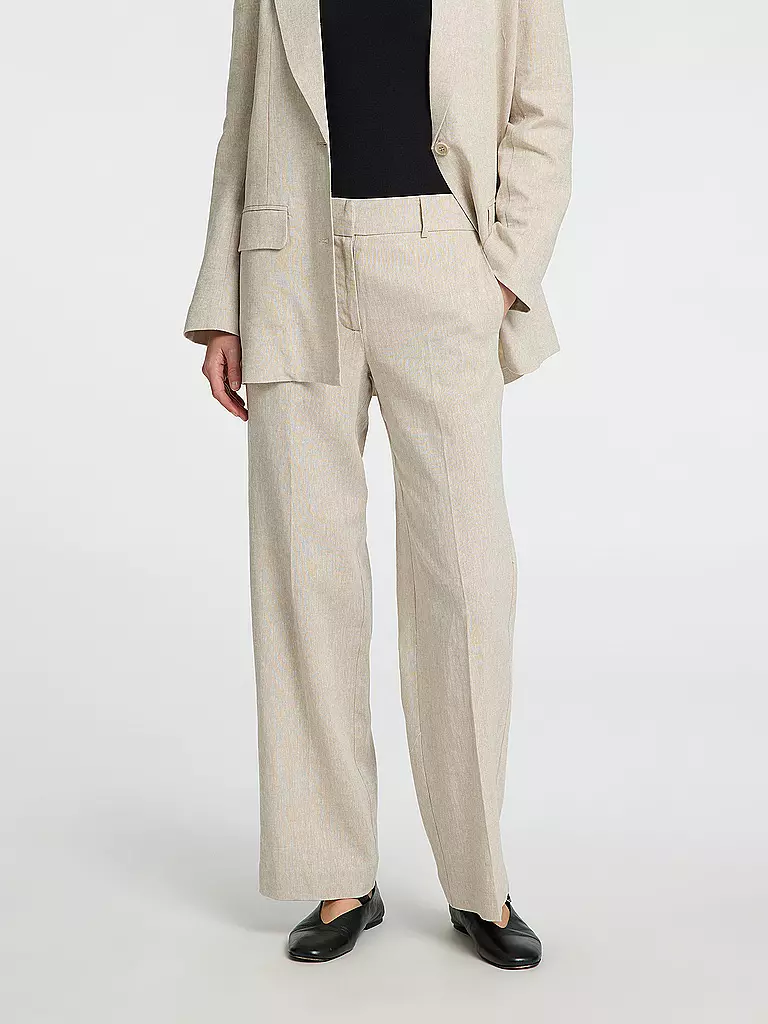 SELECTED FEMME | Pantalon en lin SLFTANIA-RITA | beige