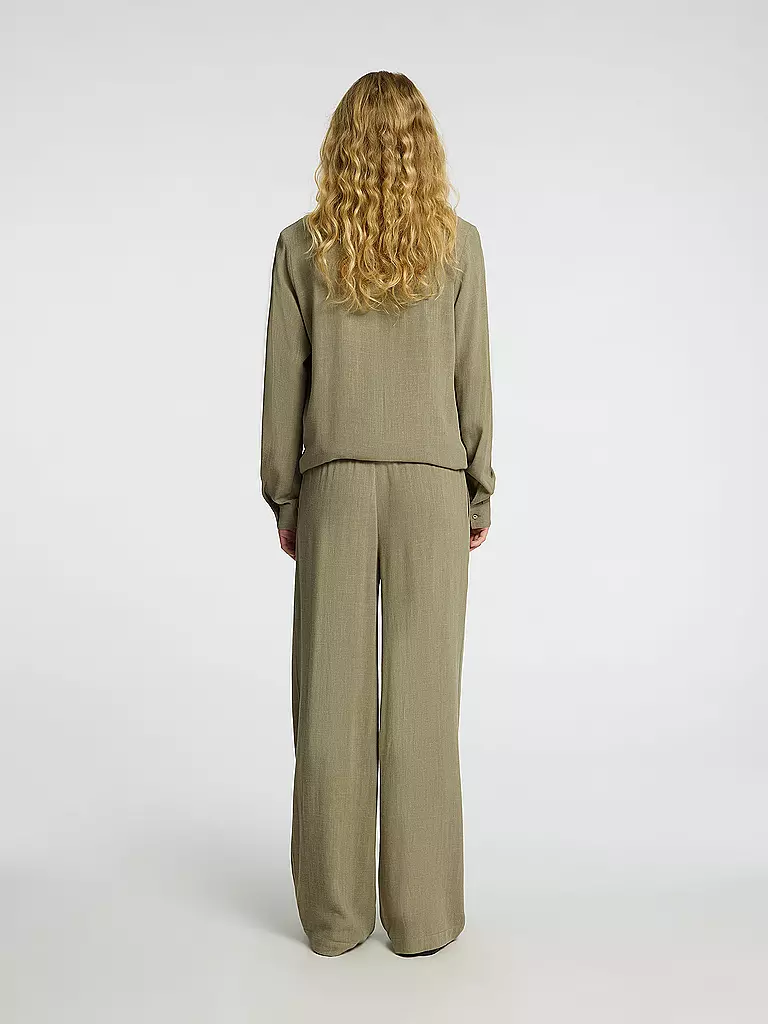 SELECTED FEMME | Pantalon Marlene Jambe Large SLFVIVA-GULIA | olive