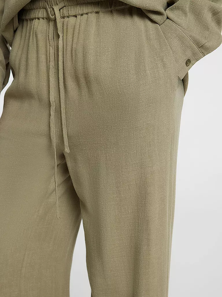 SELECTED FEMME | Pantalon Marlene Jambe Large SLFVIVA-GULIA | olive