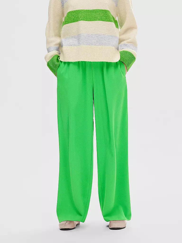 SELECTED FEMME | Pantalon Marlene SLFTINNI Coupe décontractée | Vert