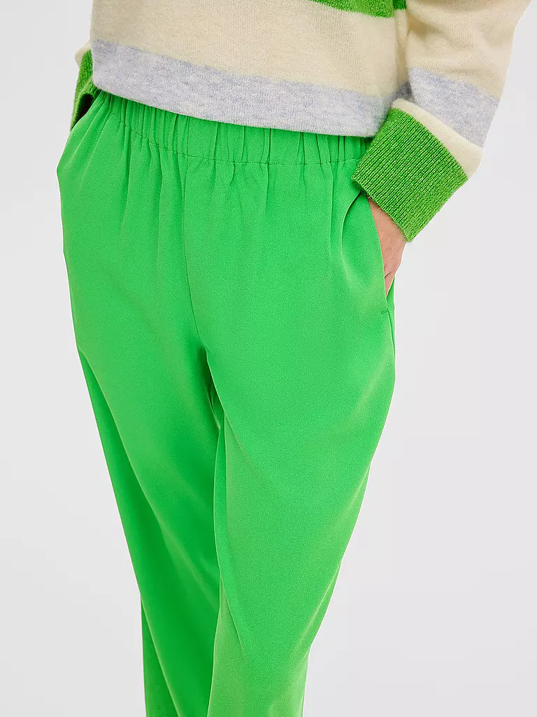 SELECTED FEMME | Pantalon Marlene SLFTINNI Coupe décontractée | Vert