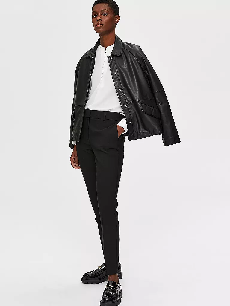 SELECTED FEMME | Pantalon Slim Fit | schwarz