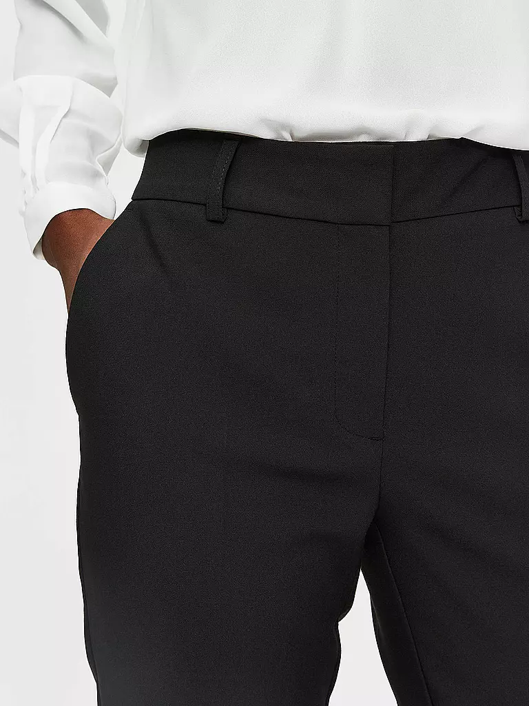 SELECTED FEMME | Pantalon Slim Fit | schwarz