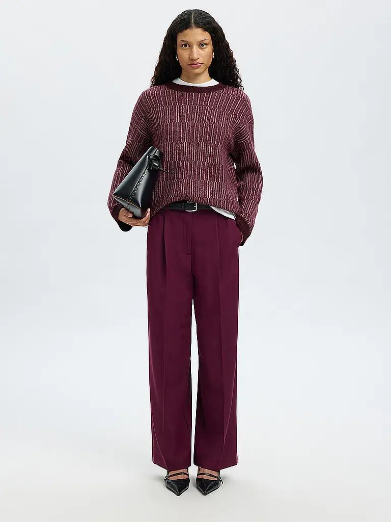 SELECTED FEMME | Pull SLFALVA | Rouge foncé