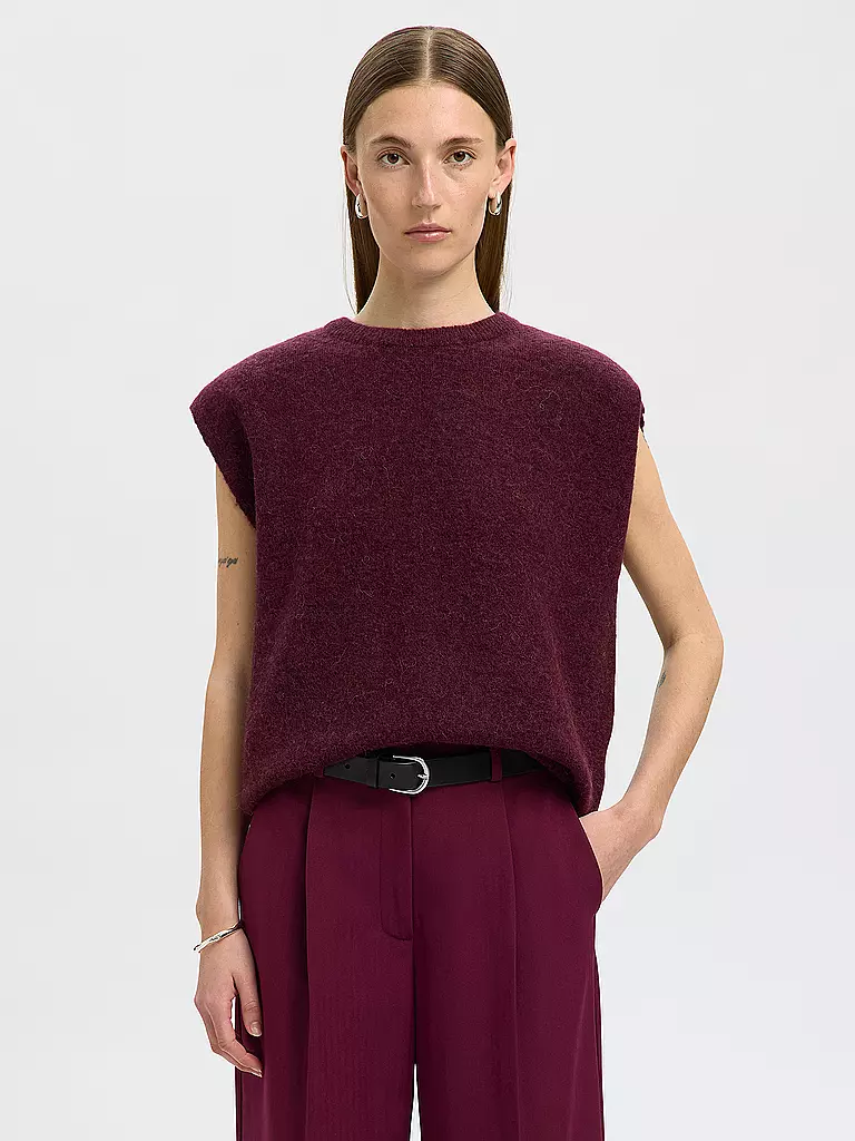 SELECTED FEMME | Pullunder SLFLULU | dunkelrot