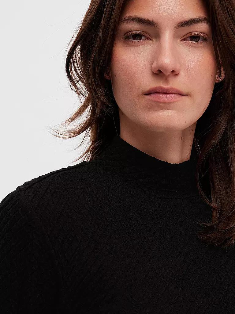 SELECTED FEMME | Stehkragenshirt SLFGINNY | Noir