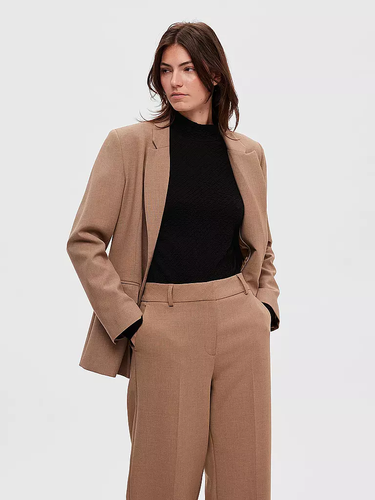 SELECTED FEMME | Stehkragenshirt SLFGINNY | Noir