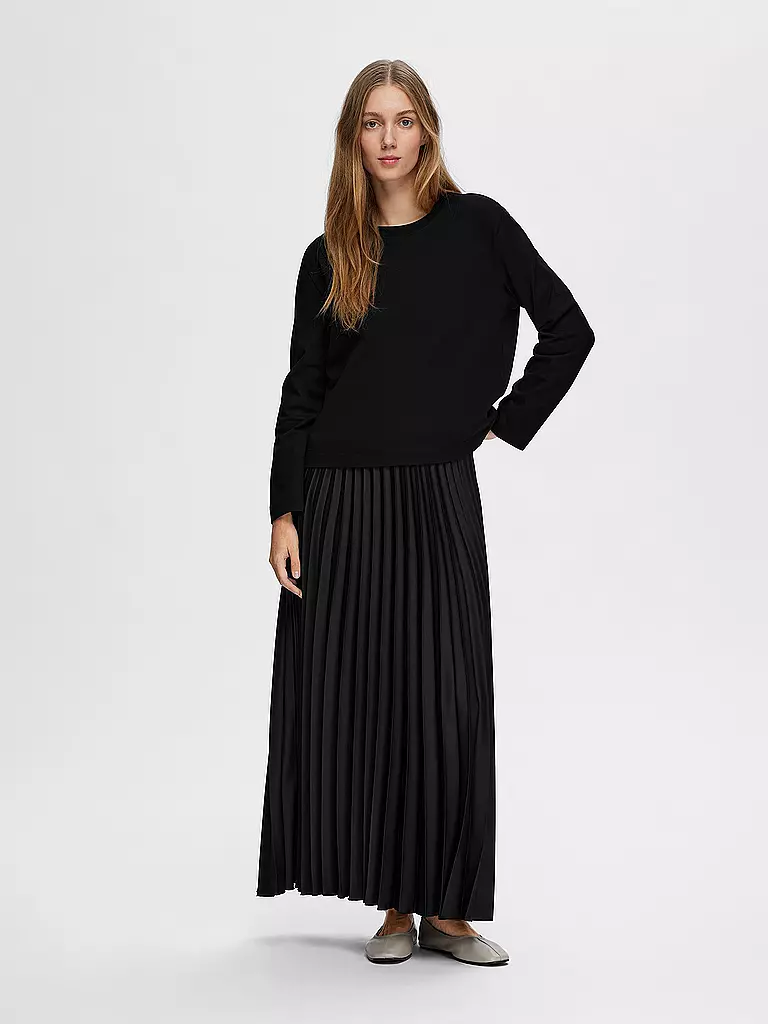 SELECTED FEMME | T-shirt à manches longues SLFESSENTIAL | schwarz