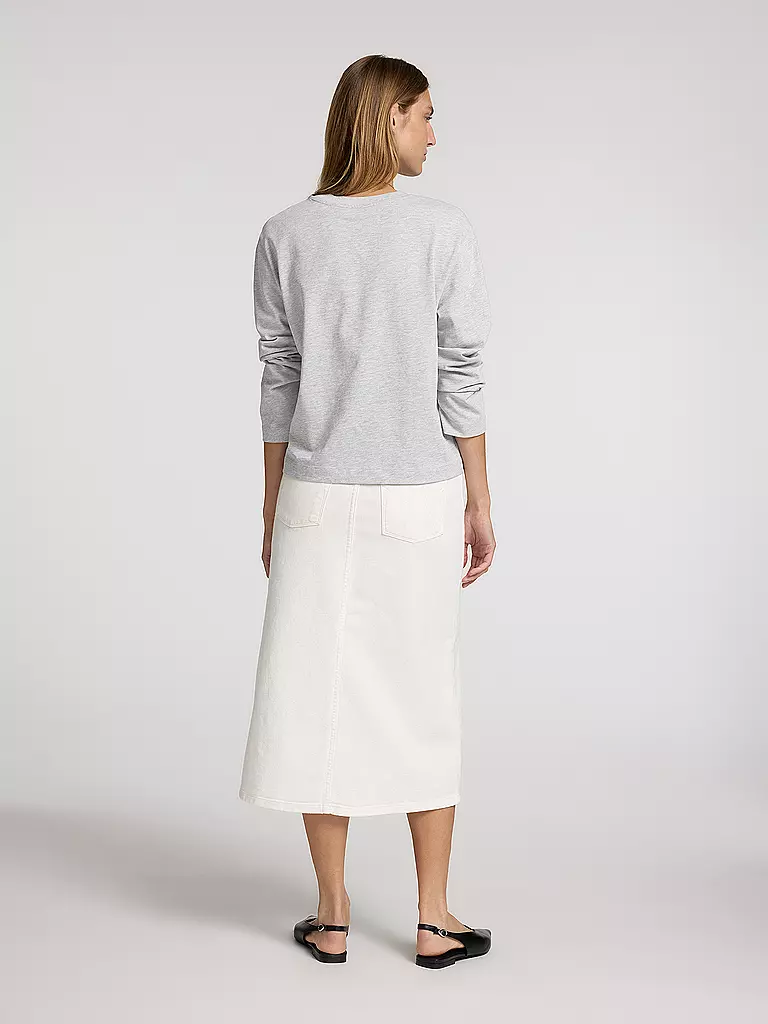 SELECTED FEMME | T-shirt à manches longues SLFESSENTIAL | hellgrau