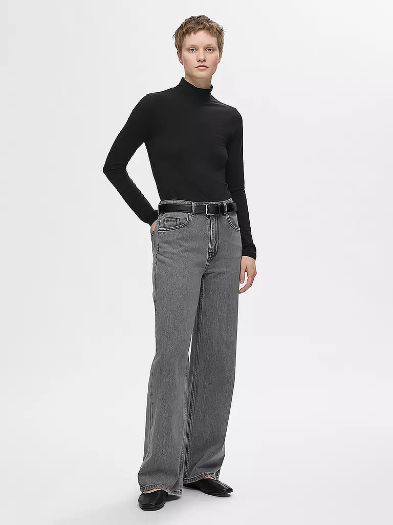 SELECTED FEMME | T-shirt à manches longues SLFMANJA | schwarz