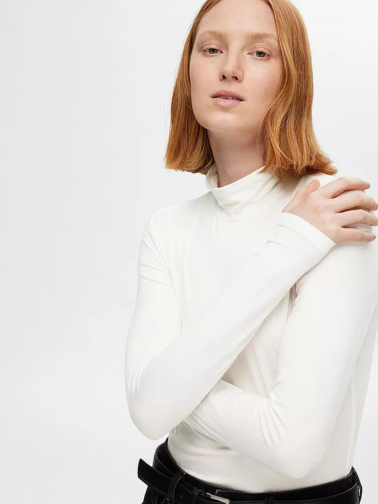 SELECTED FEMME | T-shirt à manches longues SLFMANJA | weiss