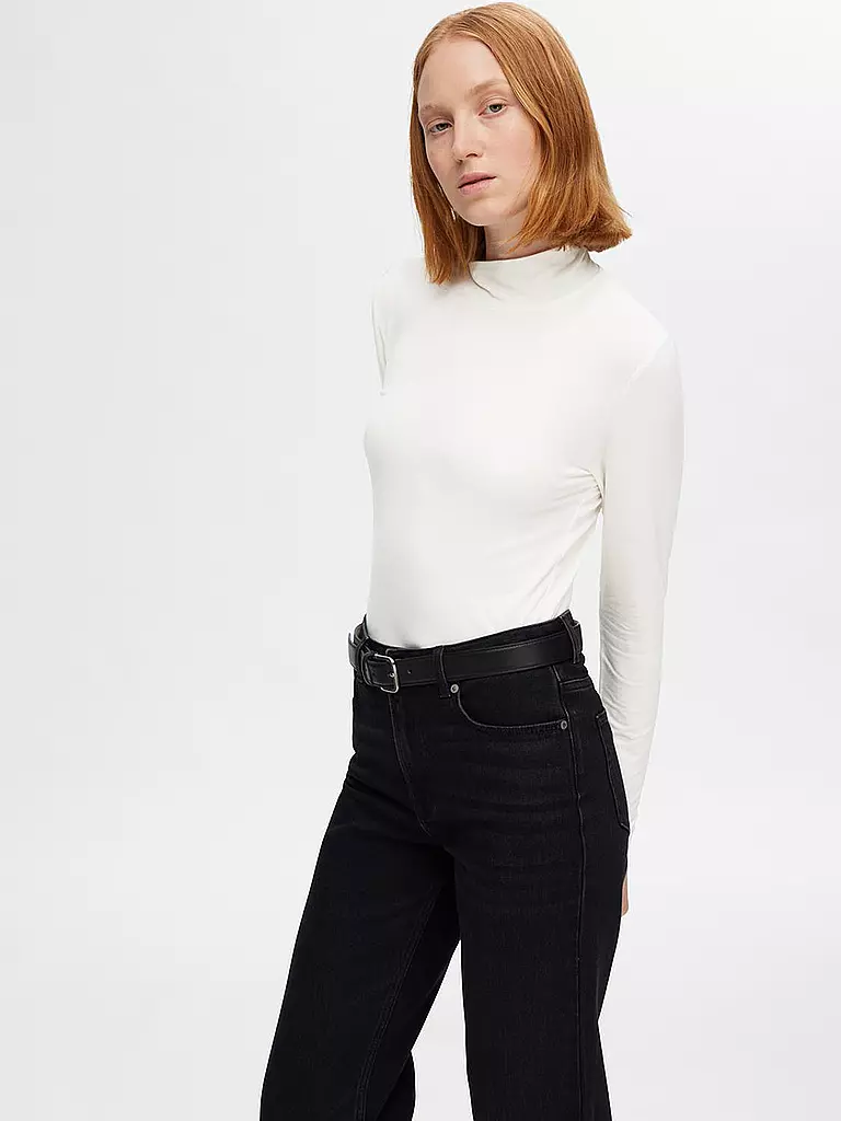 SELECTED FEMME | T-shirt à manches longues SLFMANJA | weiss