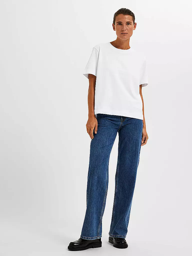 SELECTED FEMME | T-shirt coupe carrée SLFESSENTIAL | 
