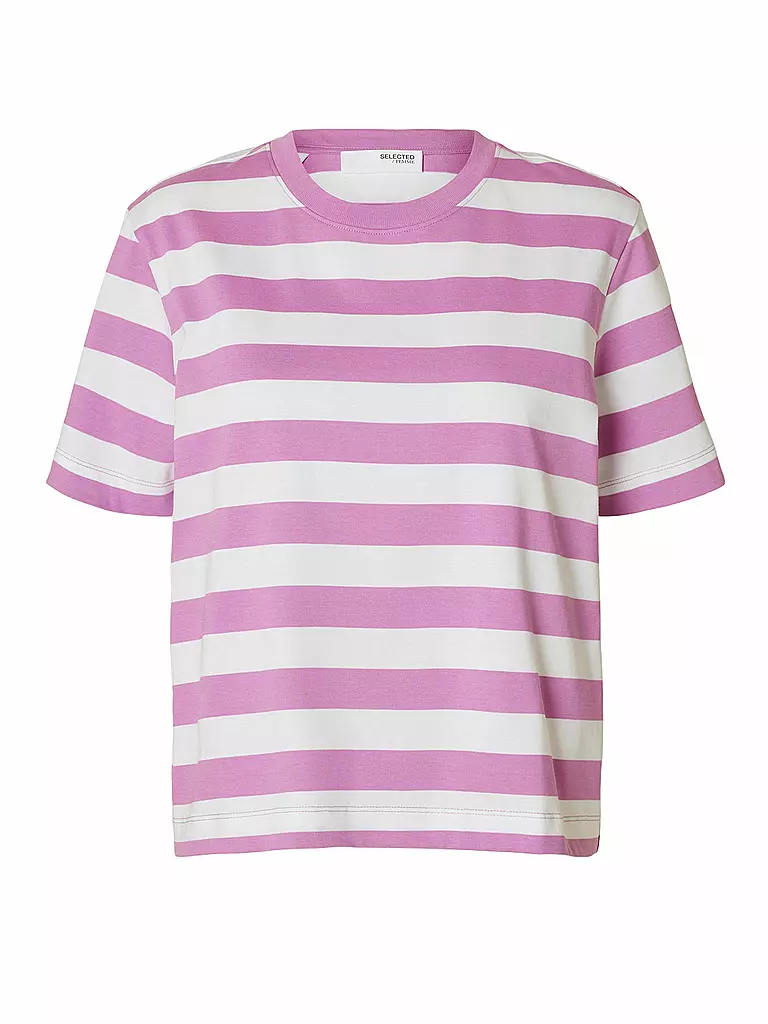 SELECTED FEMME | T-Shirt SLFESSENTIAL | rosa