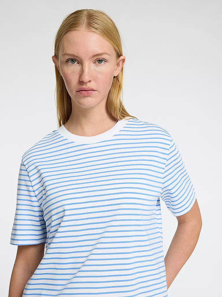 SELECTED FEMME | T-Shirt SLFESSENTIAL | blau
