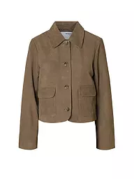 SELECTED FEMME | Veste en cuir SLFKAYA SUEDE | Marron
