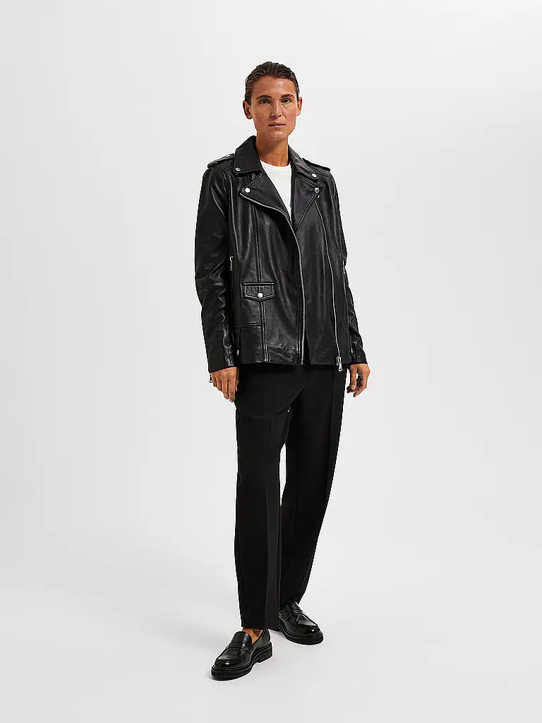 SELECTED FEMME | Veste en cuir SLFMADISON | Noir