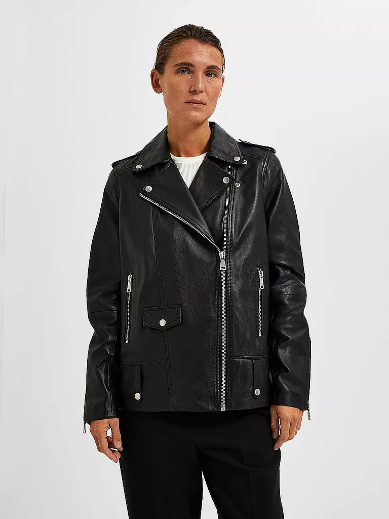 SELECTED FEMME | Veste en cuir SLFMADISON | 