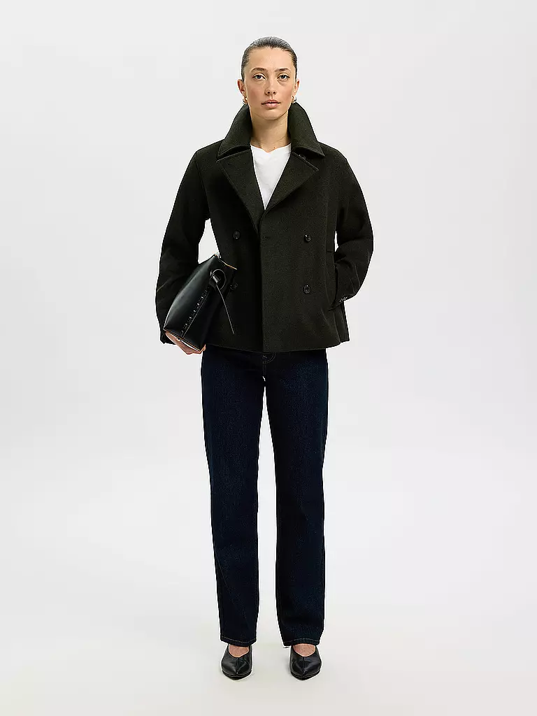 SELECTED FEMME | Veste en laine SLFALMA | olive